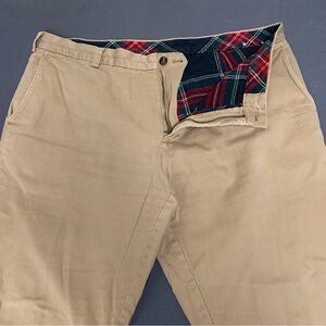 Brooks Brothers Mens Red Fleece Chino Straight Pants Brown Size FITS LIKE 38x30